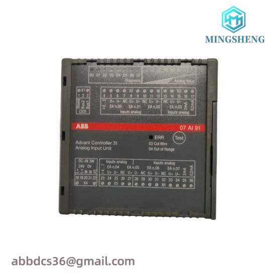 07ai91_wt91_gjr5251600r0202_analog_input_module_abb.jpg ABB 07AI91 WT91 GJR5251600R0202 Analog Input Module