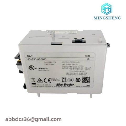 Schneider 193-EIO-63-24D I/O Overload Control Module Relay