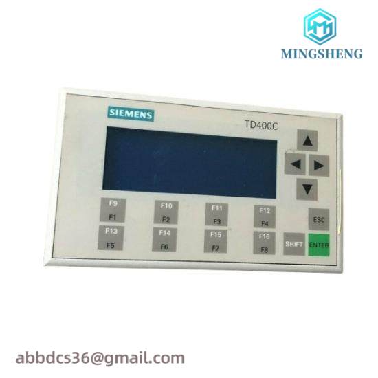 6av6640-0aa00-0ax0_siemens_simatic_td400c_operator_panel.jpg SIEMENS SIMATIC TD400C Operator Panel 6AV6640-0AA00-0AX1, Compact Text Display with Cable & Mounting Accessories