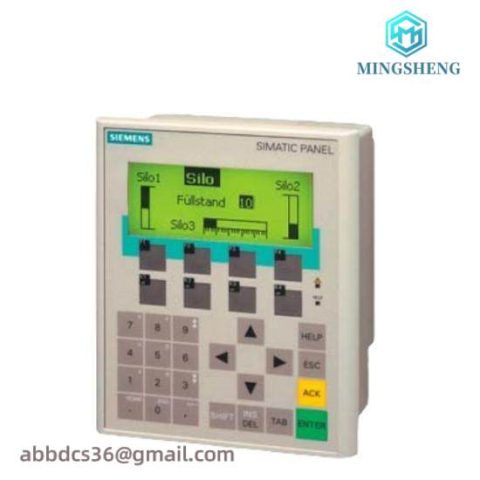 Siemens SIMATIC OPERATOR PANEL OP77B Backlit LC Display, 4.5" with Graphics Capability, MPI-/PROFIBUS-DP Interface, 12MB Storage, Printer/USB Interface & MMC Card Slot