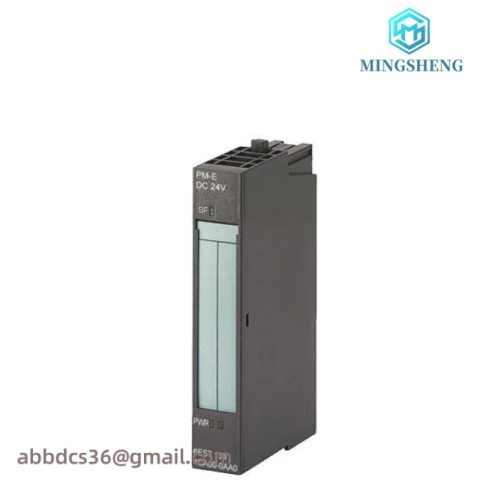 SIEMENS 6ES7138-4CA50-0AB0 PM-E Power Modules: High-Performance Industrial Control Solutions