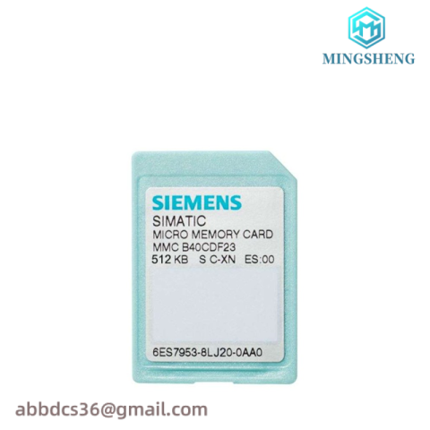 SIEMENS 6ES7953-8LJ20-0AA0 S7 Micro Memory Card - Advanced Data Storage Solution for Industrial Automation