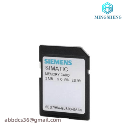 SIEMENS 6ES7954-8LB00-0AA0 Memory Card: Industrial Control, High Performance, Compact Design