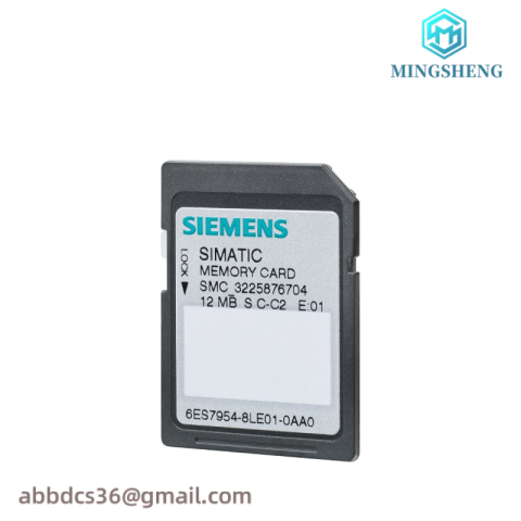 SIEMENS 6ES7954-8LC02-0AA0 Memory Card: Industrial Control Solutions