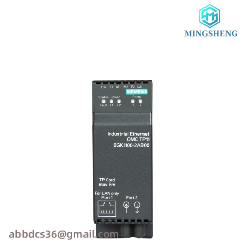 SIEMENS 6GK1 100-2AB00 Optical Media Converter, TP11 Ethernet Module