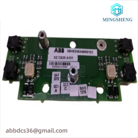 ABB 3BHE036346R0101 - XZ C825 A101 Card, Industrial Control Module