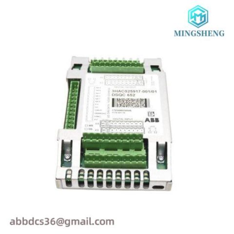ABB DSQC652 | 3HAC025917-001/01 | I/O Unit, High-Performance Modular Automation Solution