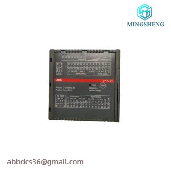 abb_gjr5251600r0202_07ai91_analog_i_o_module.jpg ABB 07AI91 WTAI91 - Analog Input Unit for Industrial Control Systems