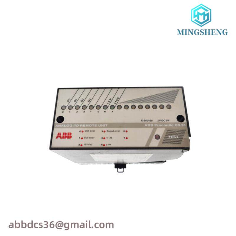 abb_icsa04b5_analog_i_o_remote_unit.jpg ABB ICSA04B5 ANALOG I/O REMOTE UNIT - Precision Control in Industrial Automation