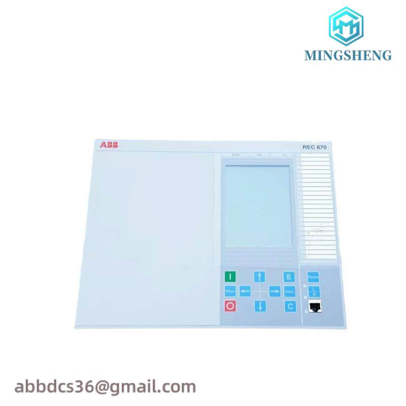 abb_rec670_1mrk000008-nb_rec670_bay_control_display.jpg ABB REC670 1MRK000008-NB: Bay Control Display for Industrial Automation