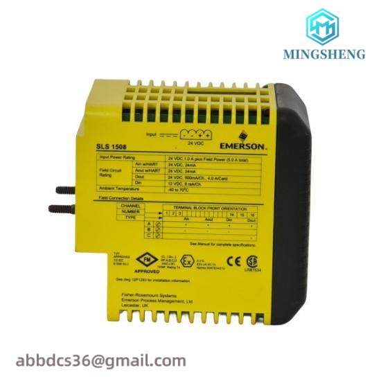 emerson_sls1508_kj2201x1-ba1_12p3162x122_deltav_sis_smart_logic_solver_2.jpg EMERSON SLS1508 KJ2201X1-BA1 12P3162X122 - DeltaV SIS Smart Logic Solver