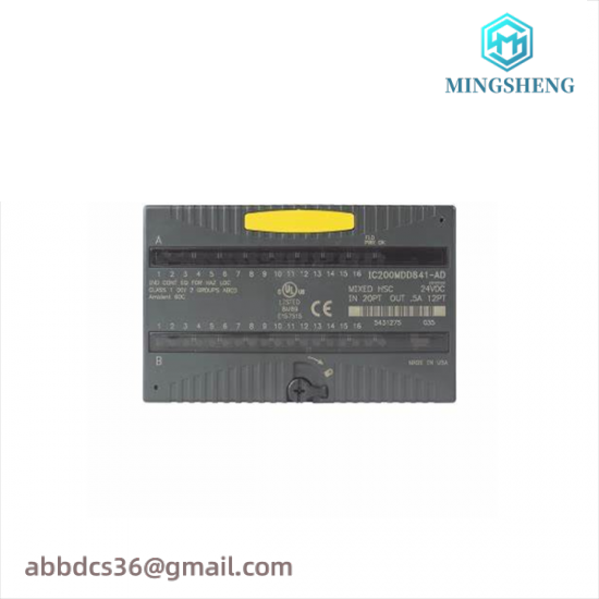 ge_fanuc_ic200mdd841_mixed_module.png GE FANUC IC200MDD841 - Integrated Control Module, for Industrial Automation