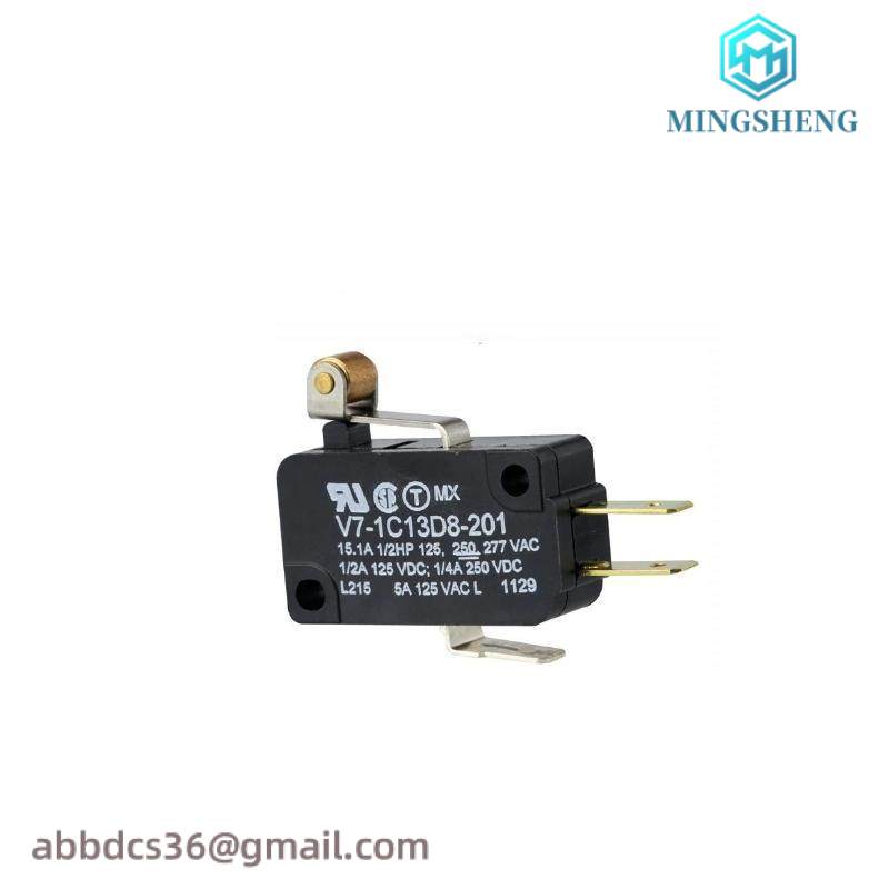 honeywell_v7-1c13d8-201_spdt_roller_lever_microswitch_15_a_v7_series.jpg Honeywell V7-1C13D8-201 SPDT Roller Lever Microswitch, 15 A, V7 Series