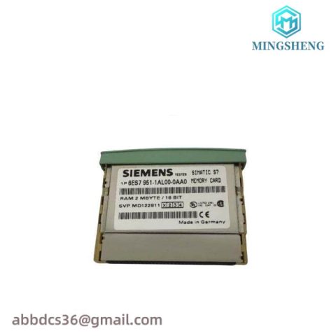 Siemens 6ES7951-1AL00-0AA0: Simatic S7 RAM Memory Card, Designed for Efficient Data Storage Solutions