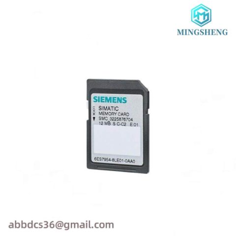 SIEMENS SIMATIC S7 Memory Card 6ES7954-8LC03-0AA0 for Industrial Automation