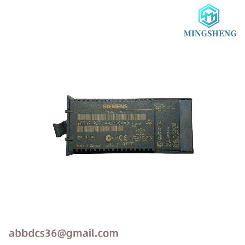 siemens_6es7960-1aa04-0xa0_synchronization_module.jpg Siemens 6ES7960-1AA04-0XA0 S7-400H Synchronization Module for Industrial Automation