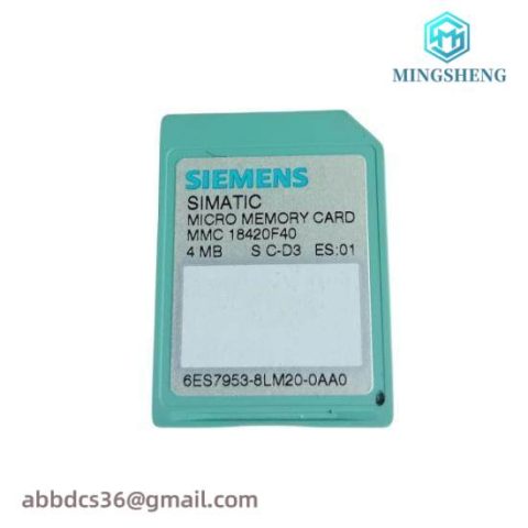 Siemens S7 Micro Memory Card 6ES7 953-8LM20-0AA0, Industrial Control Solutions