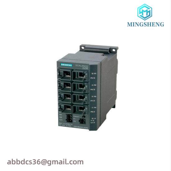 siemens_6gk5208-0ba10-2aa3_ie_switch.jpg Siemens 6GK5208-0BA10-2AA3 Industrial Ethernet Switch