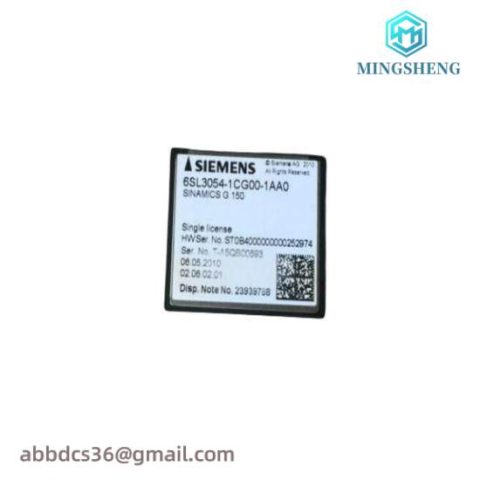 Siemens 6SL3 054-1CG00-1AA0 Compact Flash Card: Industrial Control Module