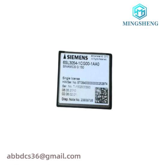 siemens_6sl3_054-1cg00-1aa0_compact_flash_card.jpg Siemens 6SL3 054-1CG00-1AA0 Compact Flash Card: Industrial Control Module