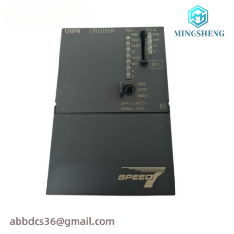 VIPA Modular CPU 315SN/NET - SPEED7 Technology, DC 24V, 1MByte Work Memory, Expandable up to 2MByte