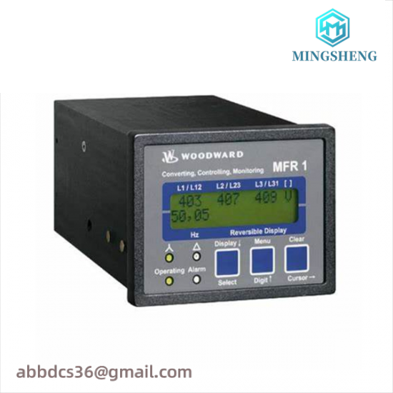 woodward_mfr11_protection_relay.png WOODWARD MFR11 Protection Relay, Advanced Industrial Safety Solution