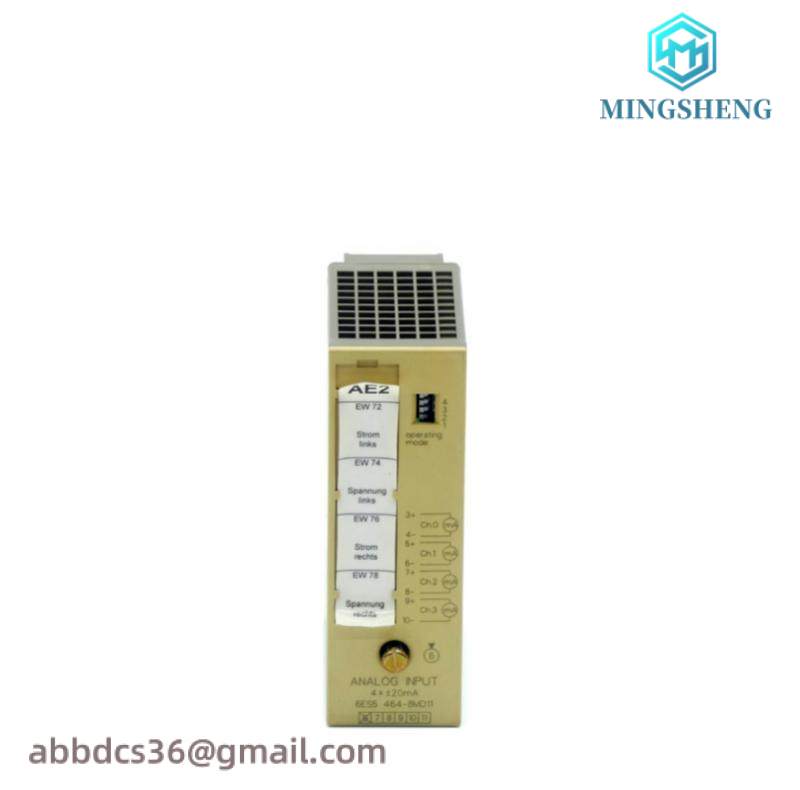 6es5464-8mf21_siemens_analog_input_module.jpg SIEMENS SIMATIC S5 464 Analog Input Module, 6ES5464-8MF21, PLC Systems