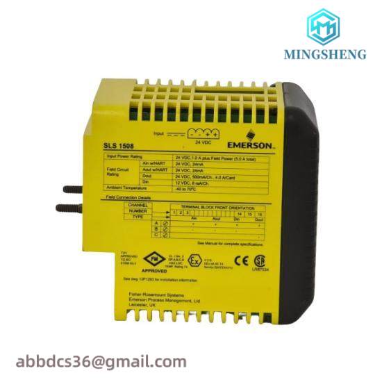 emerson_kj2201x1-ba1_12p3162x252_sls1508_logic_solver_1.jpg EMERSON KJ2201X1-BA1 12P3162X252 - SLS1508 Logic Solver Module, Industrial Automation & Control Systems
