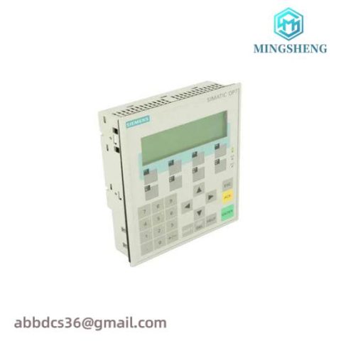 SIEMENS 6AV3607-1JC20-0AX2 Operator Panel: Precision Control for Industrial Automation