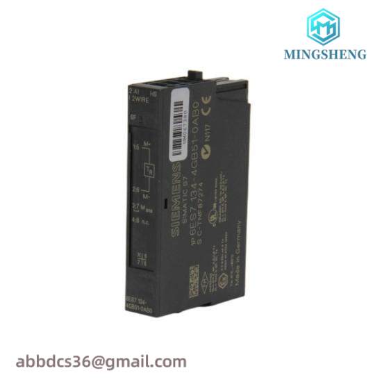 siemens_6es7134-4fb51-0ab0_analog_input_module_-_2ai_high_speed.jpg SIEMENS 6ES7134-4FB51-0AB0 Analog Input Module - 2AI High Speed, Industrial Automation Solution