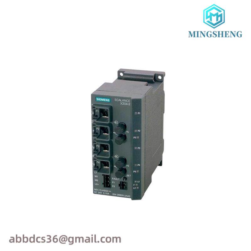 siemens_6gk5204-2bb10-2aa3_managed_ie_switch.jpg SIEMENS SCALANCE X204-2 Managed IE Switch, 6GK5204-2BB10-2AA3