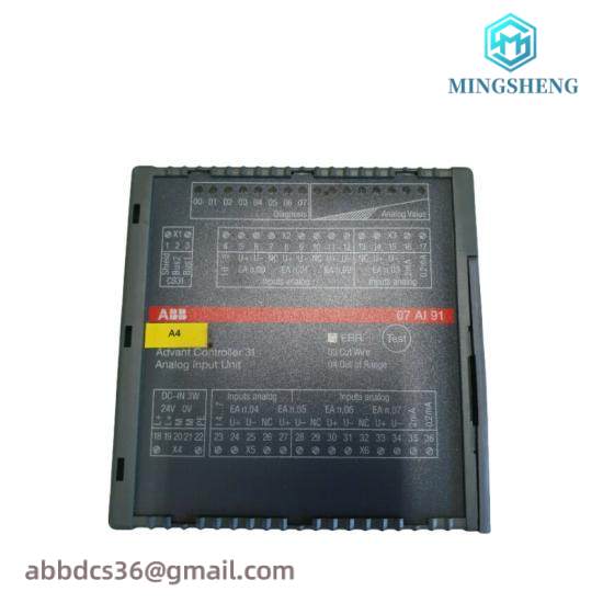 abb_07ai91.jpg ABB 07AI91 Analog Input Module - 8-Channel Industrial Signal Processor