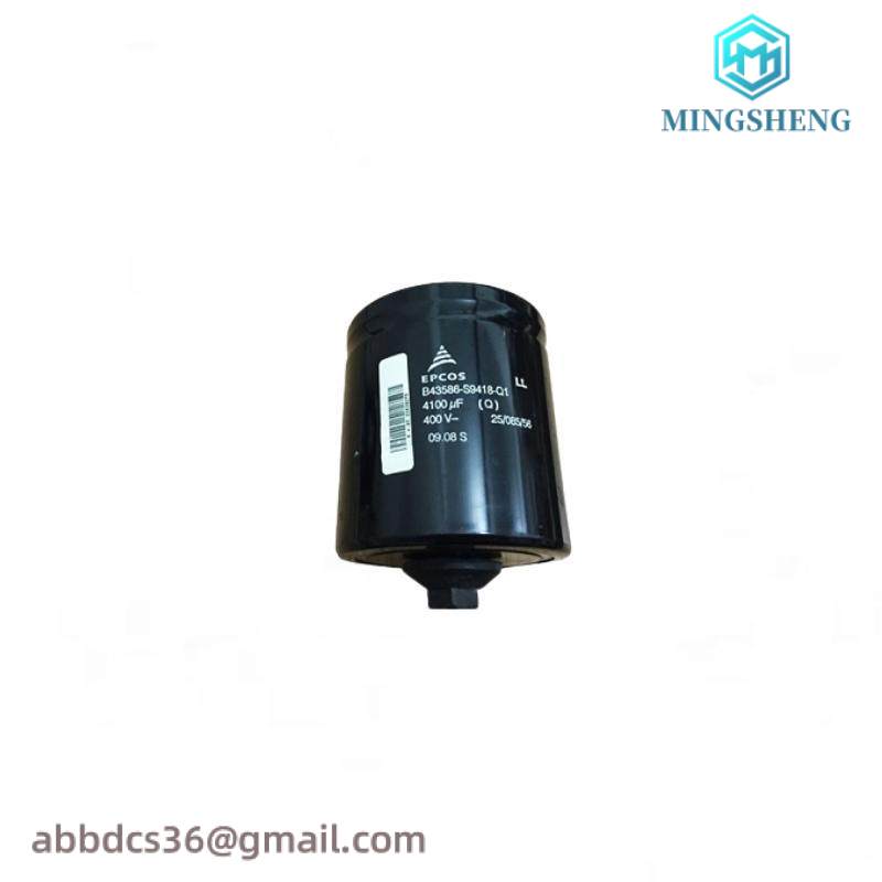 b43586-s9418-q1_epcos_capacitor.jpeg EPCOS B43586-S9418-Q1 Capacitor - High Performance Electrolytic Capacitor for Industrial Applications