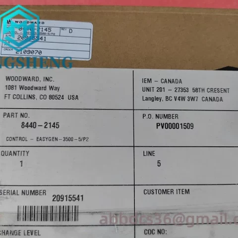 WOODWARD EASYGEN-3500-5 P2 8440-2145 Industrial Control Module